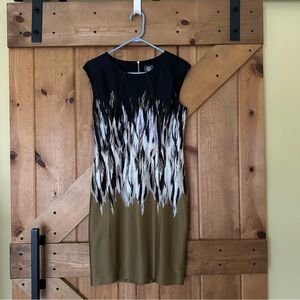 Vince Camuto Black and Olive Dress